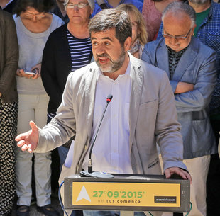 Jordi Sànchez, dissabte passat a Cervera, on va ser escollit nou president de l'ANC Foto: J. RAMOS / ARXIU.
